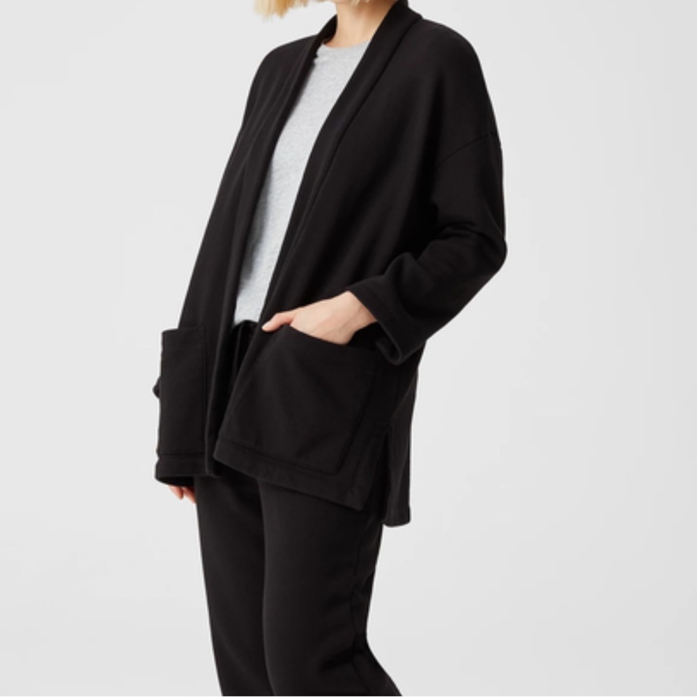 Eileen Fisher Wool Cardigan with pockets size PL
